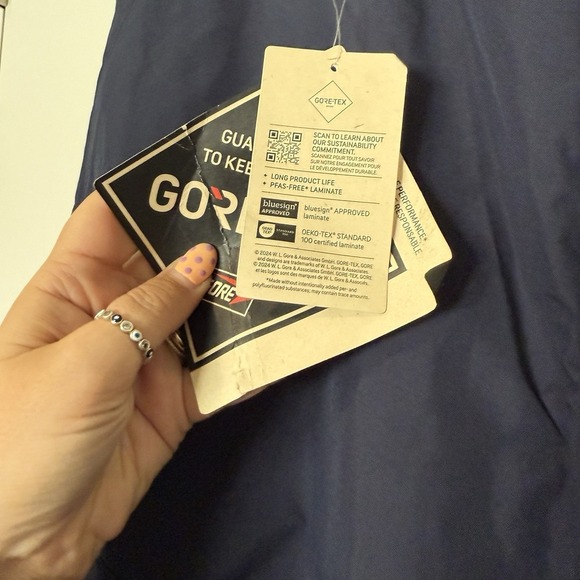 Supreme GORE-TEX Cargo Pants Navy Blue Men's Size 36 Nylon Waterproof NEW - Picture 5 of 10